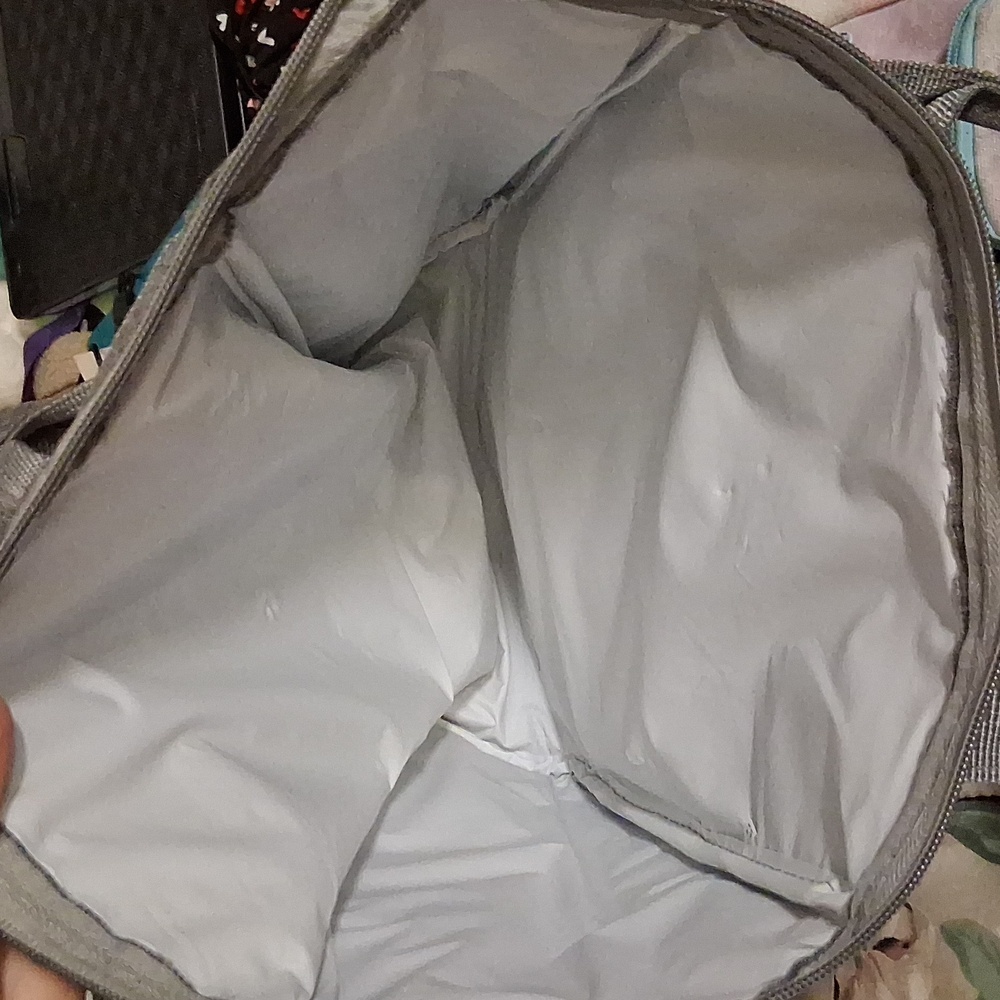 Gray Insulated Tote Bag
